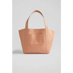 LK Bennett Adeline Leather Large Tote Bag Pink