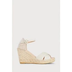 LK Bennett White Angele Espadrille Wedges