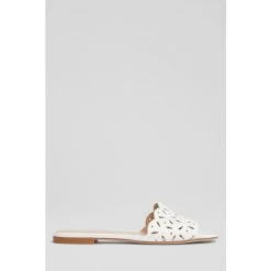 LK Bennett Amaya Leather Perforated Flat Mules
