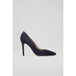 LK Bennett Fern Suede Pointed Toe Courts Cream