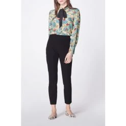 LK Bennett Black Eden Stretch Trousers