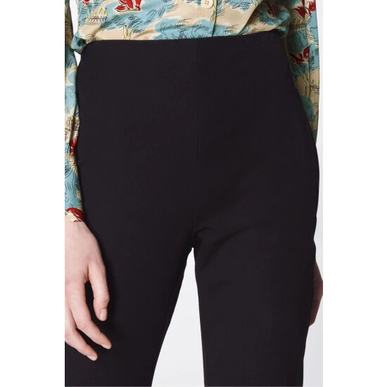 LK Bennett Black Eden Stretch Trousers - Image 3