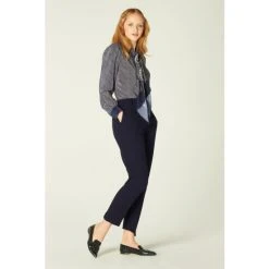 LK Bennett Blue Wren Straight Leg Trousers